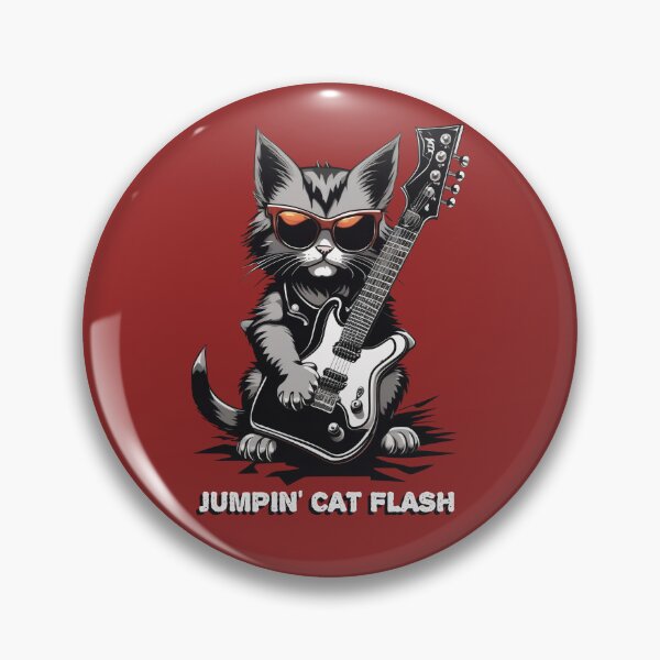 Item preview, Cool Rock ‘n’ Roll Stones Cat designed and sold by DreamCraze.
