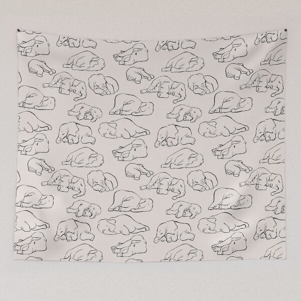 Item preview, Sleeping Elephant designed and sold by Huebucket.