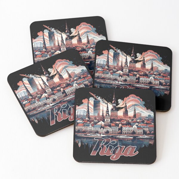 Item preview, Riga capital Latvia Baltics gift designed and sold by Pineapple-Tree.