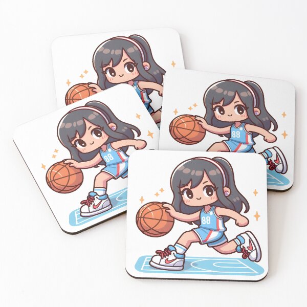 Item preview, Kawaii Athlete: Basketball Jersey And Sneakers designed and sold by CanvasCutie.