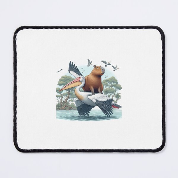Item preview, Capy and Pelican-Tropical Island4 designed and sold by Capybara Art Lover.