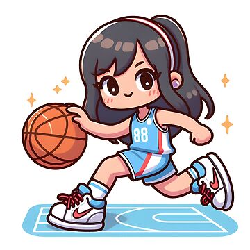 Kawaii Athlete: Basketball Jersey And Sneakers