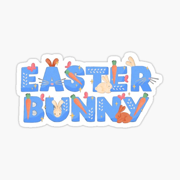 Item preview, Easter Bunny Digital Art Print   designed and sold by ColorsCrafts.