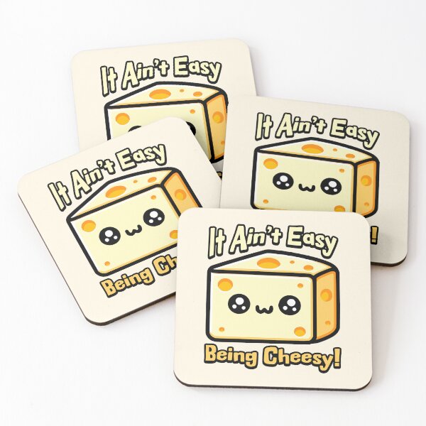 Item preview, It Aint Easy Being Cheesy! Cute Cheese Pun designed and sold by PMCreative.
