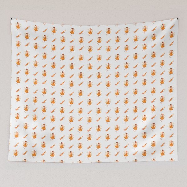 Item preview, Orange fairy infinite pattern designed and sold by Inspyralia.