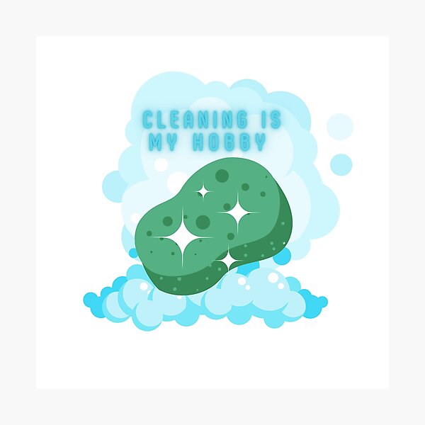 Item preview, Cleaning is my hobby sticker designed and sold by jckali.