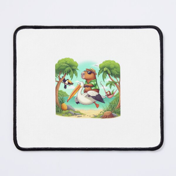Item preview, Copy of Capy and Pelican-Tropical Island5 designed and sold by Capybara Art Lover.