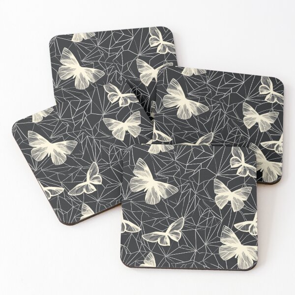 Item preview, Geometrical Beige Butterfly Pattern designed and sold by GrinGalore.