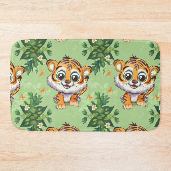 Item preview, Copy of Autumn Leaves and Cute Cheetah Cub Illustration designed and sold by PICbyFemke.