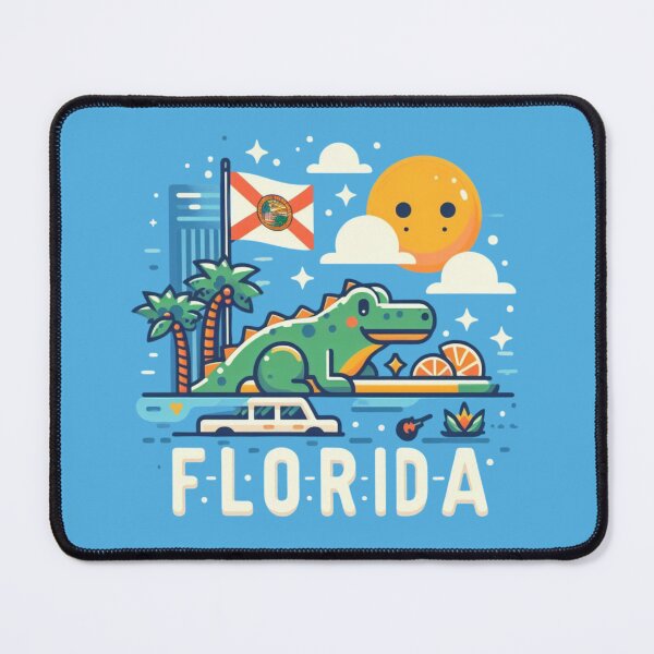 Item preview, Florida Playful Abstract Symbolic Sights Animation designed and sold by Gaborai.