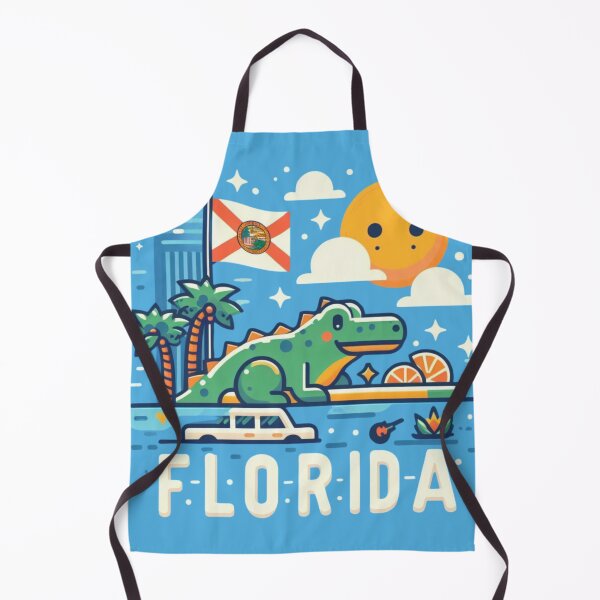 Item preview, Florida Playful Abstract Symbolic Sights Animation designed and sold by Gaborai.