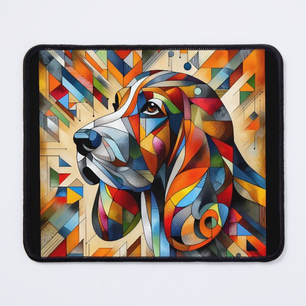 Item preview, Basset Hound Collage Art: A Tapestry of Canine Beauty designed and sold by PawspectCreate.