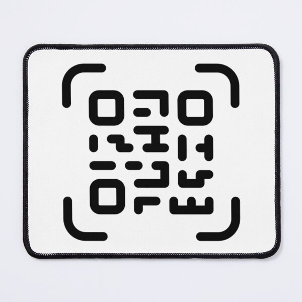 Item preview, Rickroll qr code - black - white designed and sold by Mahmoud Salah.