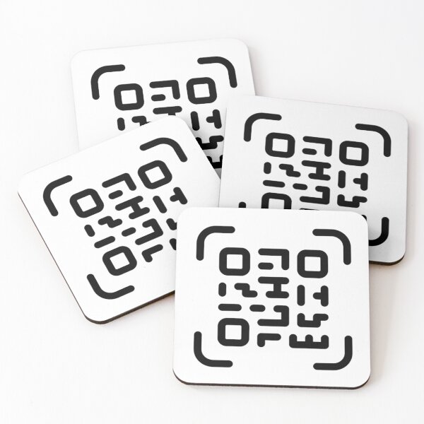 Item preview, Rickroll qr code - black - white designed and sold by Mahmoud Salah.