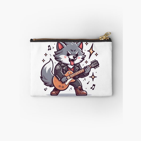 Item preview, Kawaii Energetic Werewolf With Wearing A Leather Jacket designed and sold by CanvasCutie.