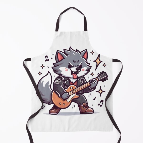 Item preview, Kawaii Energetic Werewolf With Wearing A Leather Jacket designed and sold by CanvasCutie.