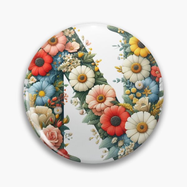 Item preview, Letter “N” containing flowers designed and sold by yeekazar.