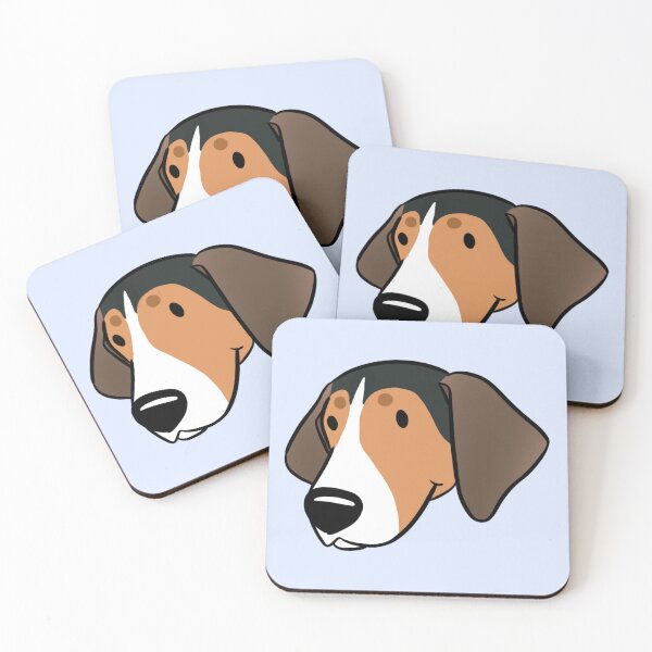Item preview, Treeing walker coonhound dog face designed and sold by Yaragold.