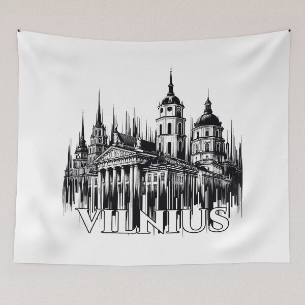 Item preview, Vilnius capital Lithuania Baltics gift designed and sold by Pineapple-Tree.