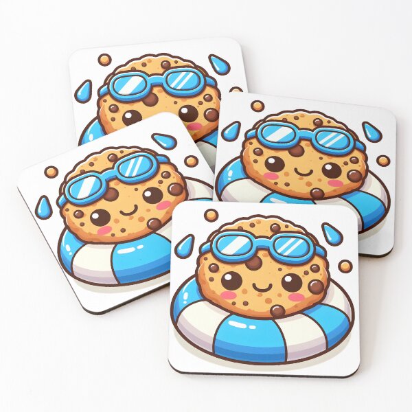 Item preview, Kawaii Cookie With Swim Ring designed and sold by CanvasCutie.