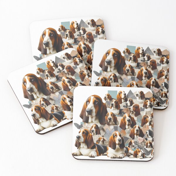 Item preview, Basset Hound Collage Artistry: Beyond Boundaries designed and sold by PawspectCreate.