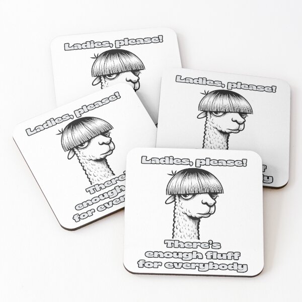 Item preview,  Ladies Please There's enough Fluff for Everybody Funny Llama Cartoon designed and sold by André Botes.