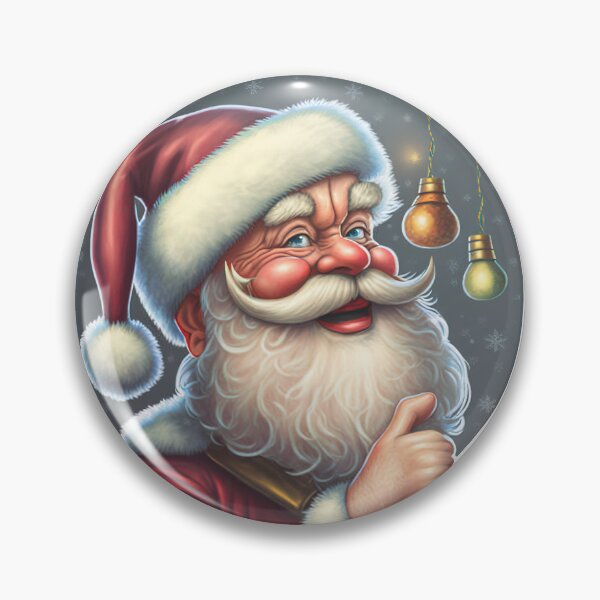 Item preview, Unveiling the Joy of the Season with Santa's Twinkling Smile designed and sold by jgvisualarts.