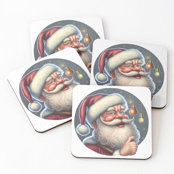 Item preview, Unveiling the Joy of the Season with Santa's Twinkling Smile designed and sold by jgvisualarts.