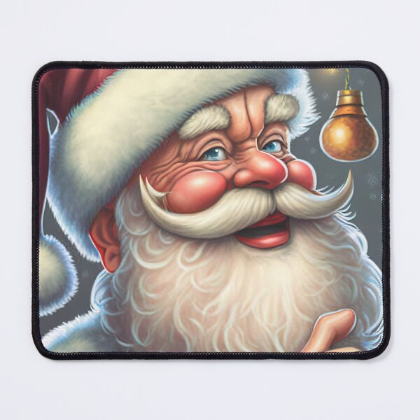 Item preview, Unveiling the Joy of the Season with Santa's Twinkling Smile designed and sold by jgvisualarts.