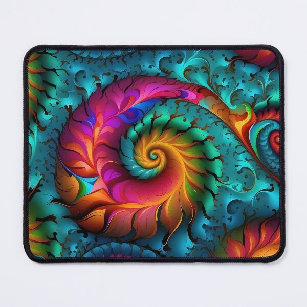 Item preview, Whirling Vortex of Floral Hues: A Vivid Digital Creation designed and sold by ArtComixHaven.
