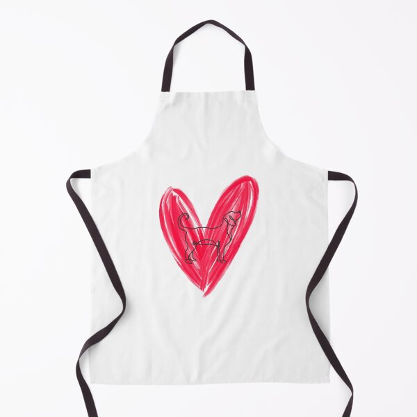Item preview, Dog Line art silhouette Inside Heart  designed and sold by HappyNoireArt.