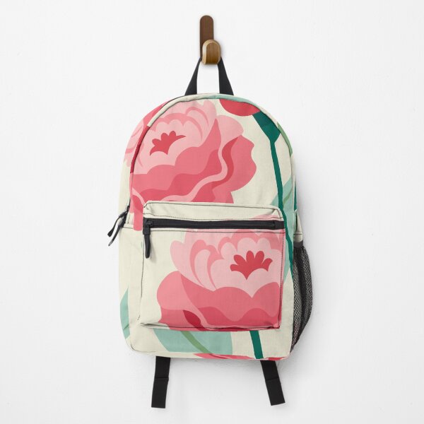 Item preview, Pink Carnations Retro Style Pink carnation flower bouquet designed and sold by patterncrow.
