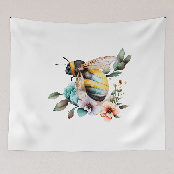 Item preview, Floral Bee designed and sold by ColourCove .