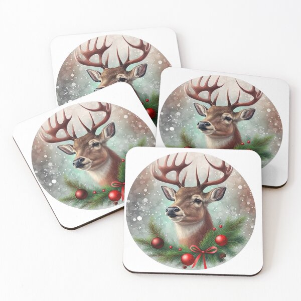 Item preview, Majestic Holiday Spirit: A Deer Friend Wishes You Merry! designed and sold by jgvisualarts.