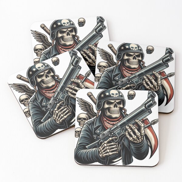 Item preview, Skull Biker Soldier designed and sold by Biker Gramps Gear.