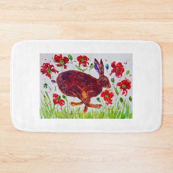 Item preview, Hare Leaping among Poppies  designed and sold by Casimirasart.