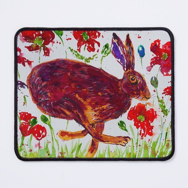 Item preview, Hare Leaping among Poppies  designed and sold by Casimirasart.