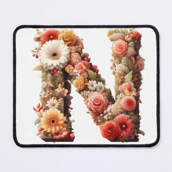 Item preview, Letter “N” containing flowers designed and sold by yeekazar.