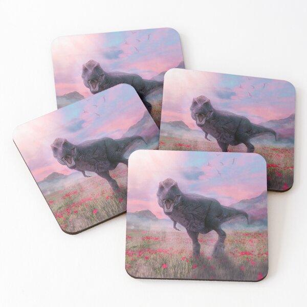 Item preview, Tyrannosaurus Rex In The Jurassic Poppy Fields designed and sold by JRRTs.