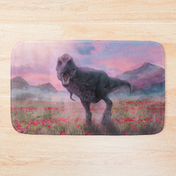 Item preview, Tyrannosaurus Rex In The Jurassic Poppy Fields designed and sold by JRRTs.
