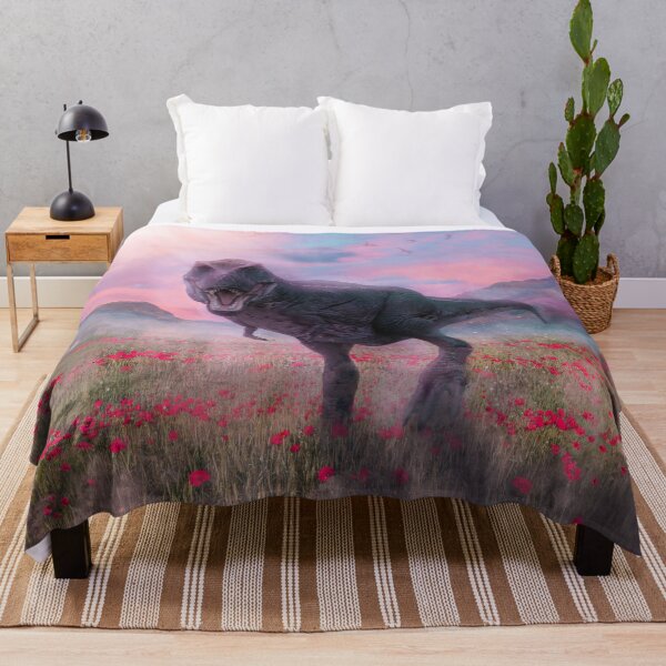 Item preview, Tyrannosaurus Rex In The Jurassic Poppy Fields designed and sold by JRRTs.