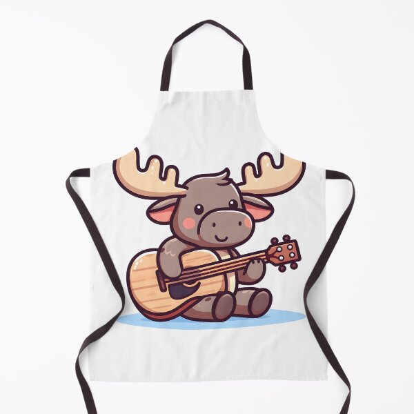 Item preview, Kawaii Moose With Guitar designed and sold by CanvasCutie.