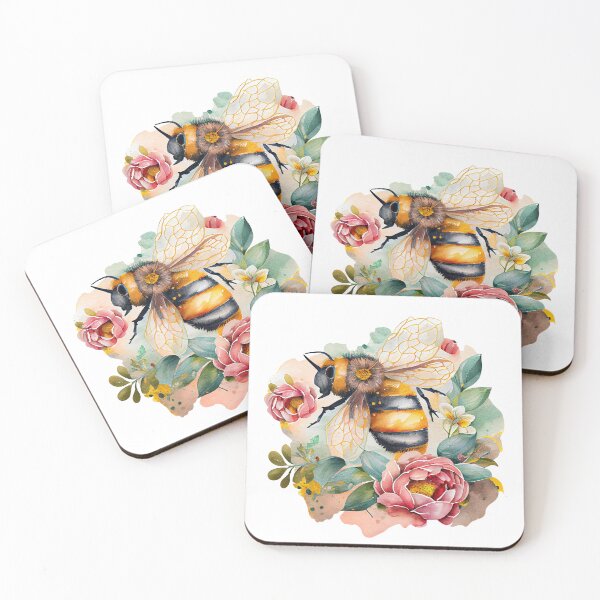 Item preview, Floral Bee designed and sold by ColourCove .