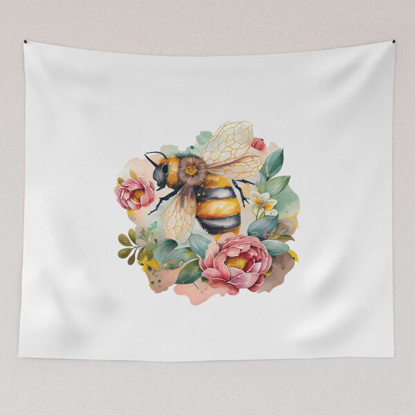 Item preview, Floral Bee designed and sold by ColourCove .