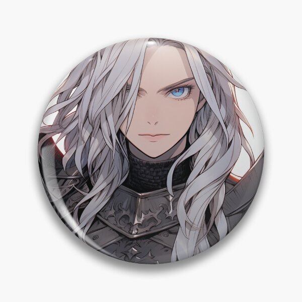 Item preview, Regal Silver Knight Anime Girl designed and sold by bubblegoth.