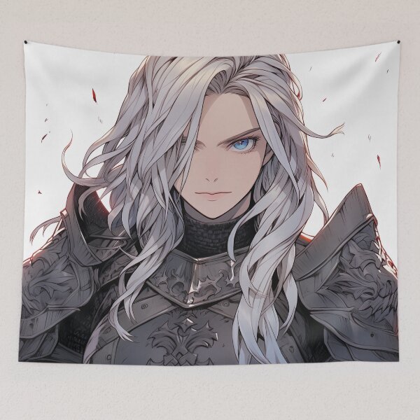 Item preview, Regal Silver Knight Anime Girl designed and sold by bubblegoth.