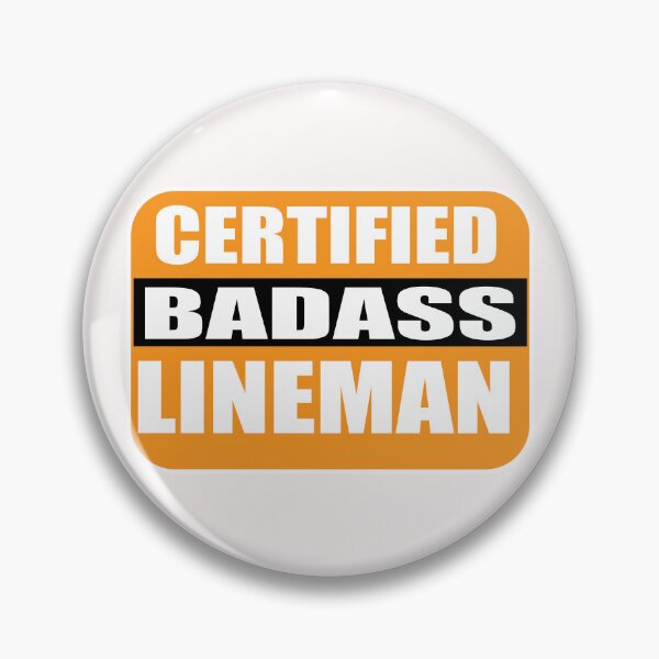 Item preview, Certified Badass Lineman  Art Stickers  for Lineman designed and sold by Science Engineering Gifts.