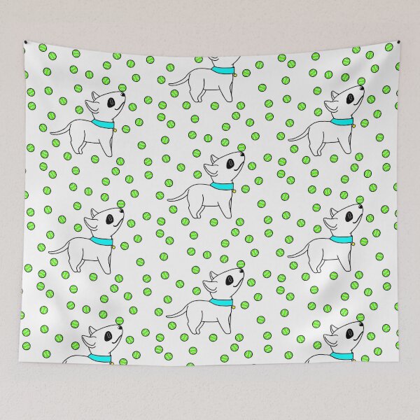 Item preview, Soñar con Fiebre del Bull Terrier designed and sold by Sarah Reed.