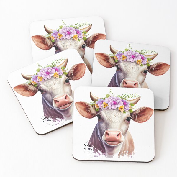 Item preview, Floral Cow designed and sold by ColourCove .
