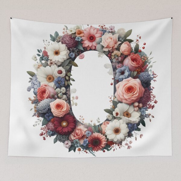 Item preview, Letter “O” containing flowers designed and sold by yeekazar.